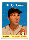 1958 Topps Baseball #359 Billy Loes Orioles EX-MT 535958