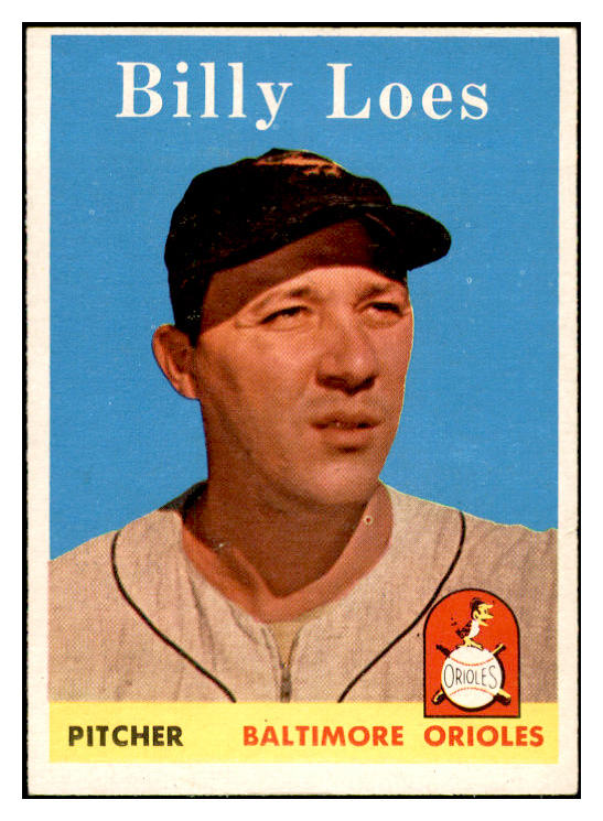 1958 Topps Baseball #359 Billy Loes Orioles EX-MT 535959