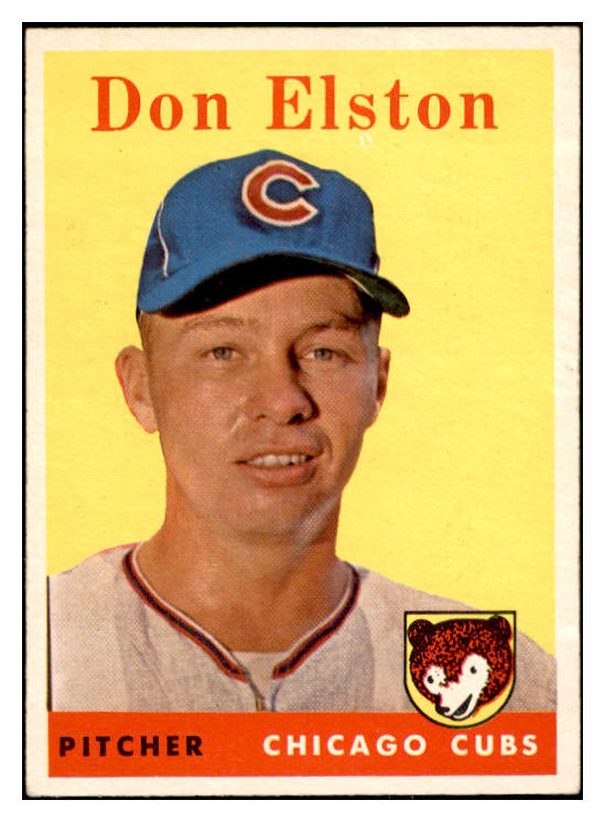 1958 Topps Baseball #363 Don Elston Cubs EX-MT 535964