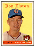 1958 Topps Baseball #363 Don Elston Cubs EX-MT 535964