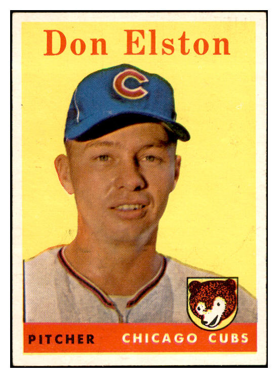 1958 Topps Baseball #363 Don Elston Cubs EX-MT 535965