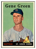 1958 Topps Baseball #366 Gene Green Cardinals EX-MT 535969