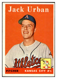 1958 Topps Baseball #367 Jack Urban A's EX-MT 535971