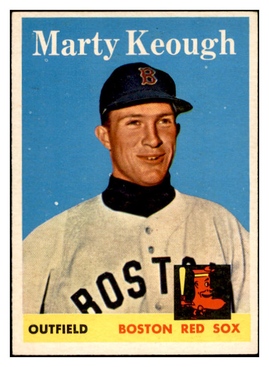 1958 Topps Baseball #371 Marty Keough Red Sox EX-MT 535974