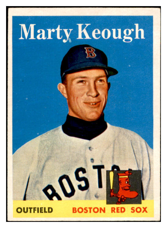 1958 Topps Baseball #371 Marty Keough Red Sox EX-MT 535975
