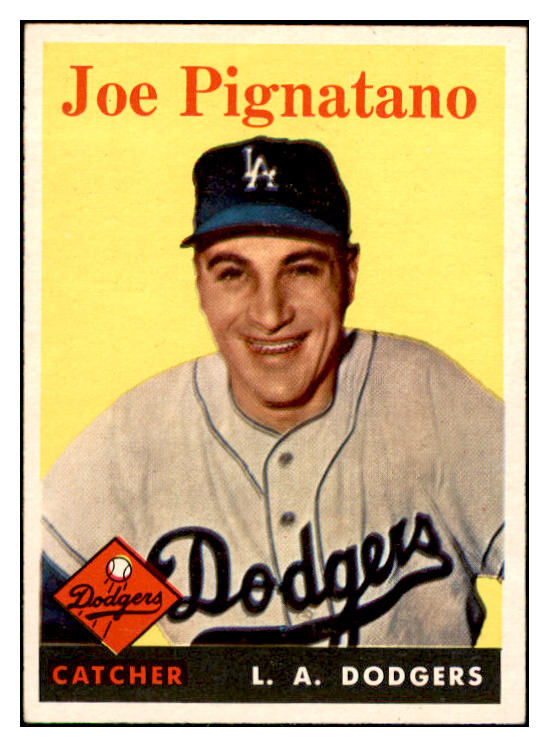 1958 Topps Baseball #373 Joe Pignatano Dodgers EX-MT 535978