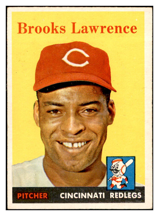1958 Topps Baseball #374 Brooks Lawrence Reds EX-MT 535981