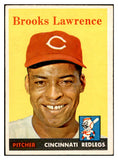 1958 Topps Baseball #374 Brooks Lawrence Reds EX-MT 535981
