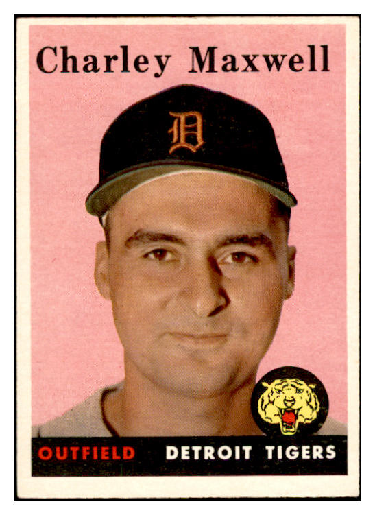 1958 Topps Baseball #380 Charley Maxwell Tigers EX-MT 535985