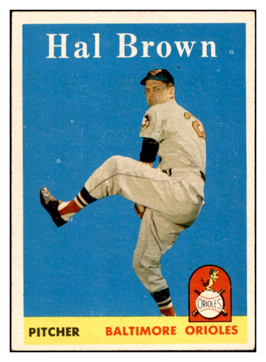 1958 Topps Baseball #381 Hal Brown Orioles EX-MT 535987