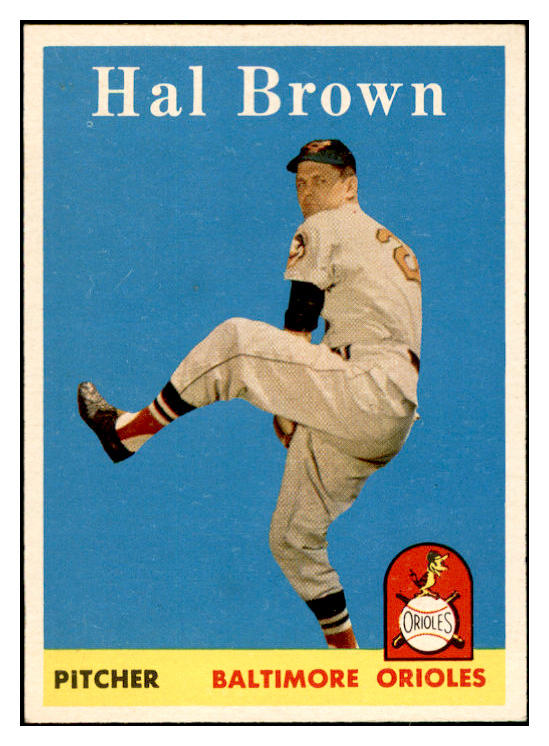 1958 Topps Baseball #381 Hal Brown Orioles EX-MT 535988
