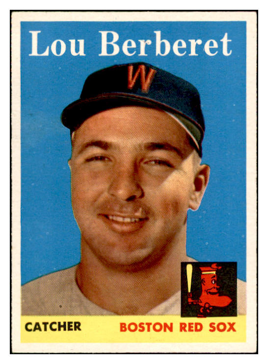 1958 Topps Baseball #383 Lou Berberet Red Sox EX-MT 535990