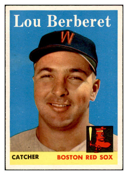 1958 Topps Baseball #383 Lou Berberet Red Sox EX-MT 535990
