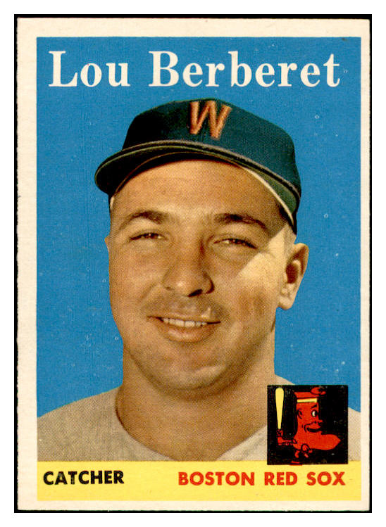 1958 Topps Baseball #383 Lou Berberet Red Sox EX-MT 535991