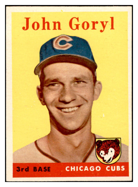 1958 Topps Baseball #384 John Goryl Cubs EX-MT 535992