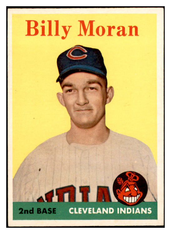 1958 Topps Baseball #388 Billy Moran Indians EX-MT 535997