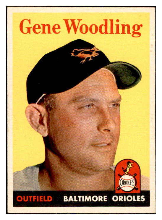 1958 Topps Baseball #398 Gene Woodling Orioles EX-MT 536008