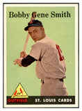 1958 Topps Baseball #402 Bobby Smith Cardinals EX-MT 536013