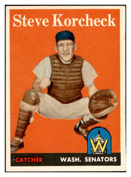 1958 Topps Baseball #403 Steve Korcheck Senators EX-MT 536014