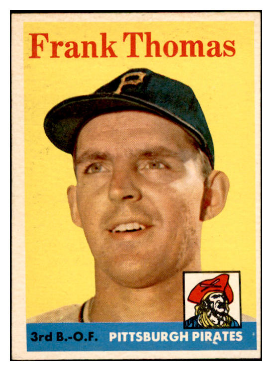 1958 Topps Baseball #409 Frank Thomas Pirates EX-MT 536024