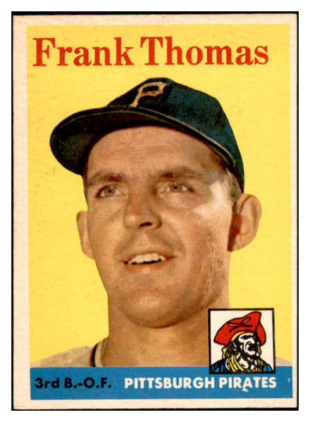 1958 Topps Baseball #409 Frank Thomas Pirates EX-MT 536024
