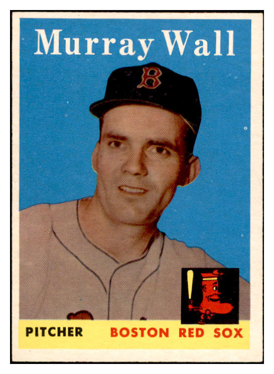 1958 Topps Baseball #410 Murray Wall Red Sox EX-MT 536025
