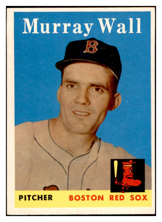 1958 Topps Baseball #410 Murray Wall Red Sox EX-MT 536026