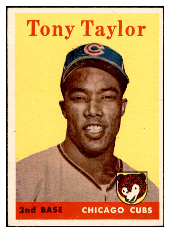 1958 Topps Baseball #411 Tony Taylor Cubs EX-MT 536027