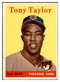 1958 Topps Baseball #411 Tony Taylor Cubs EX-MT 536027