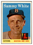 1958 Topps Baseball #414 Sammy White Red Sox EX-MT 536033