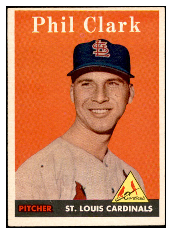 1958 Topps Baseball #423 Phil Clark Cardinals EX-MT 536040