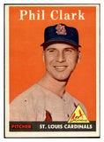 1958 Topps Baseball #423 Phil Clark Cardinals EX-MT 536040