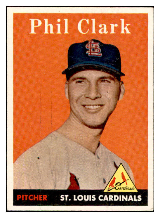 1958 Topps Baseball #423 Phil Clark Cardinals EX-MT 536041