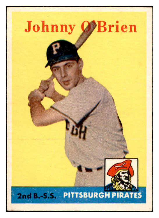 1958 Topps Baseball #426 Johnny O'Brien Pirates EX-MT 536044