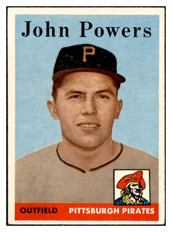 1958 Topps Baseball #432 John Powers Pirates EX-MT 536048