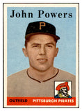 1958 Topps Baseball #432 John Powers Pirates EX-MT 536048