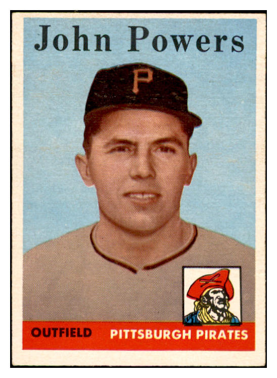 1958 Topps Baseball #432 John Powers Pirates EX-MT 536049