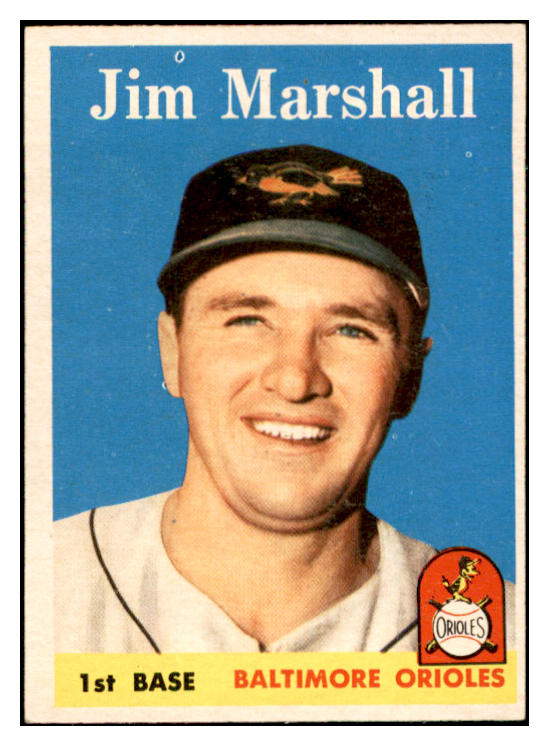 1958 Topps Baseball #441 Jim Marshall Orioles EX-MT 536060