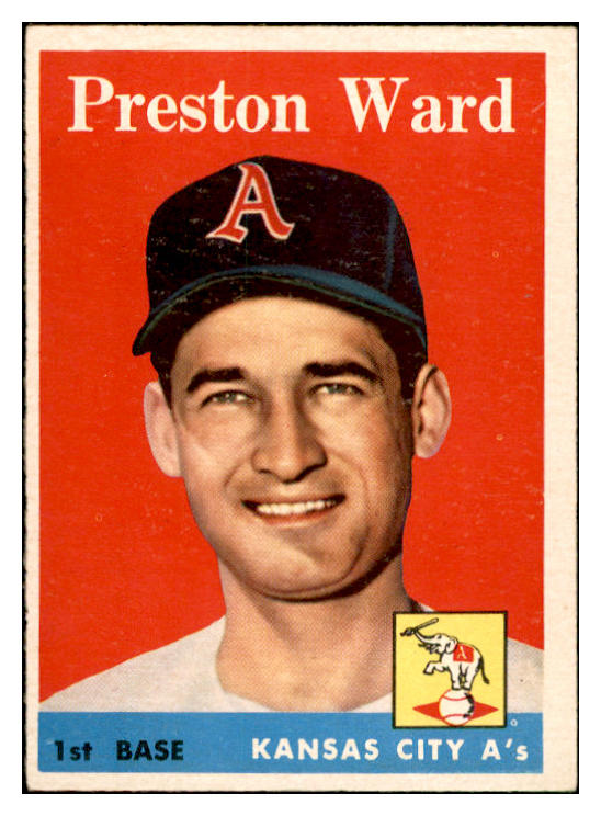 1958 Topps Baseball #450 Preston Ward A's EX-MT 536071