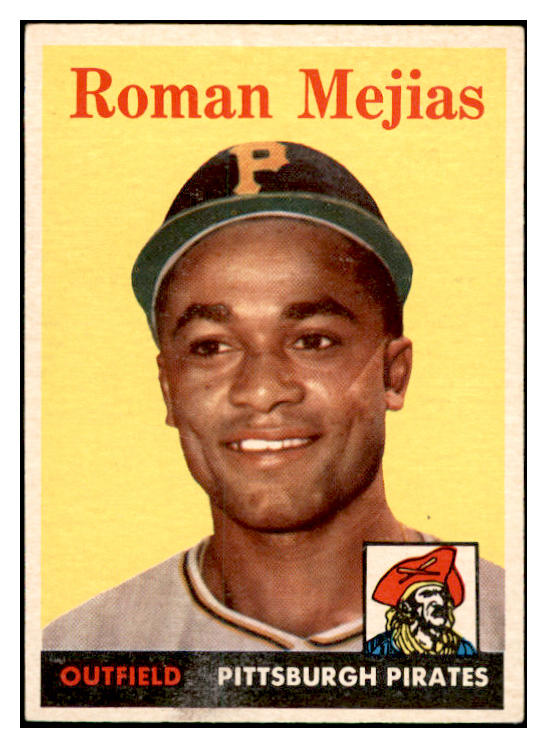 1958 Topps Baseball #452 Roman Mejias Pirates EX-MT 536074