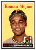 1958 Topps Baseball #452 Roman Mejias Pirates EX-MT 536074