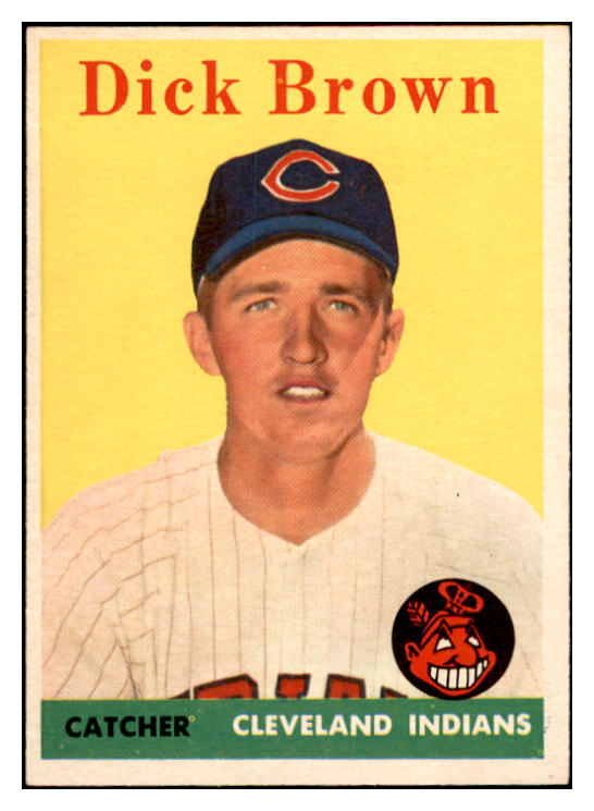 1958 Topps Baseball #456 Dick Brown Indians EX-MT 536079