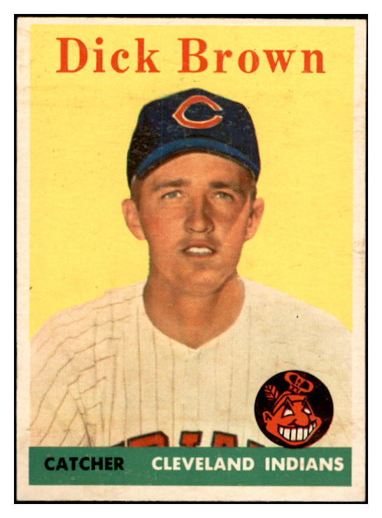 1958 Topps Baseball #456 Dick Brown Indians EX-MT 536080