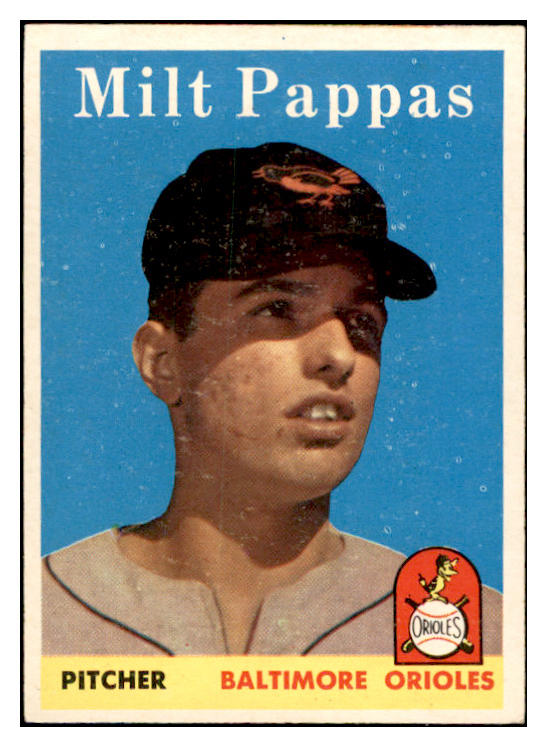 1958 Topps Baseball #457 Milt Pappas Orioles EX-MT 536081