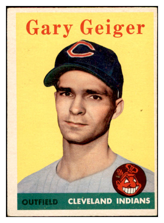 1958 Topps Baseball #462 Gary Geiger Indians EX-MT 536085
