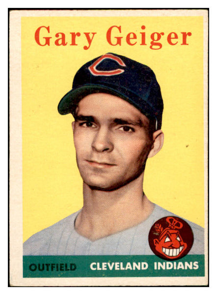 1958 Topps Baseball #462 Gary Geiger Indians EX-MT 536085