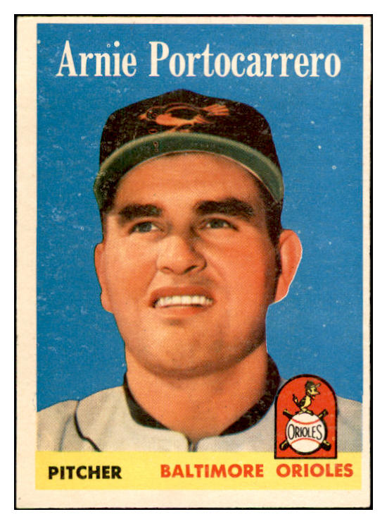1958 Topps Baseball #465 Arnie Portocarrero Orioles EX-MT 536086