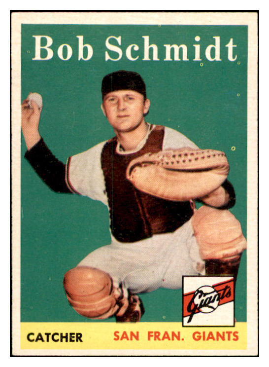 1958 Topps Baseball #468 Bob Schmidt Giants EX-MT 536090