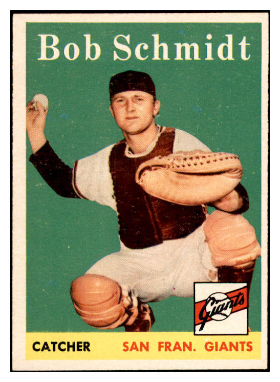 1958 Topps Baseball #468 Bob Schmidt Giants EX-MT 536091