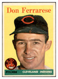 1958 Topps Baseball #469 Don Ferrarese Indians EX-MT 536092